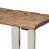 Rustic Glam Console Table With Reclaimed Wood And Iron Frame - Natural - Image 7