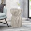 Modern Canis Side Table Outdoor Use - Gray - Image 2
