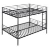 Full Over Full Metal Bunk Bed - Black - Image 17