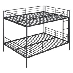 Full Over Full Metal Bunk Bed - Black