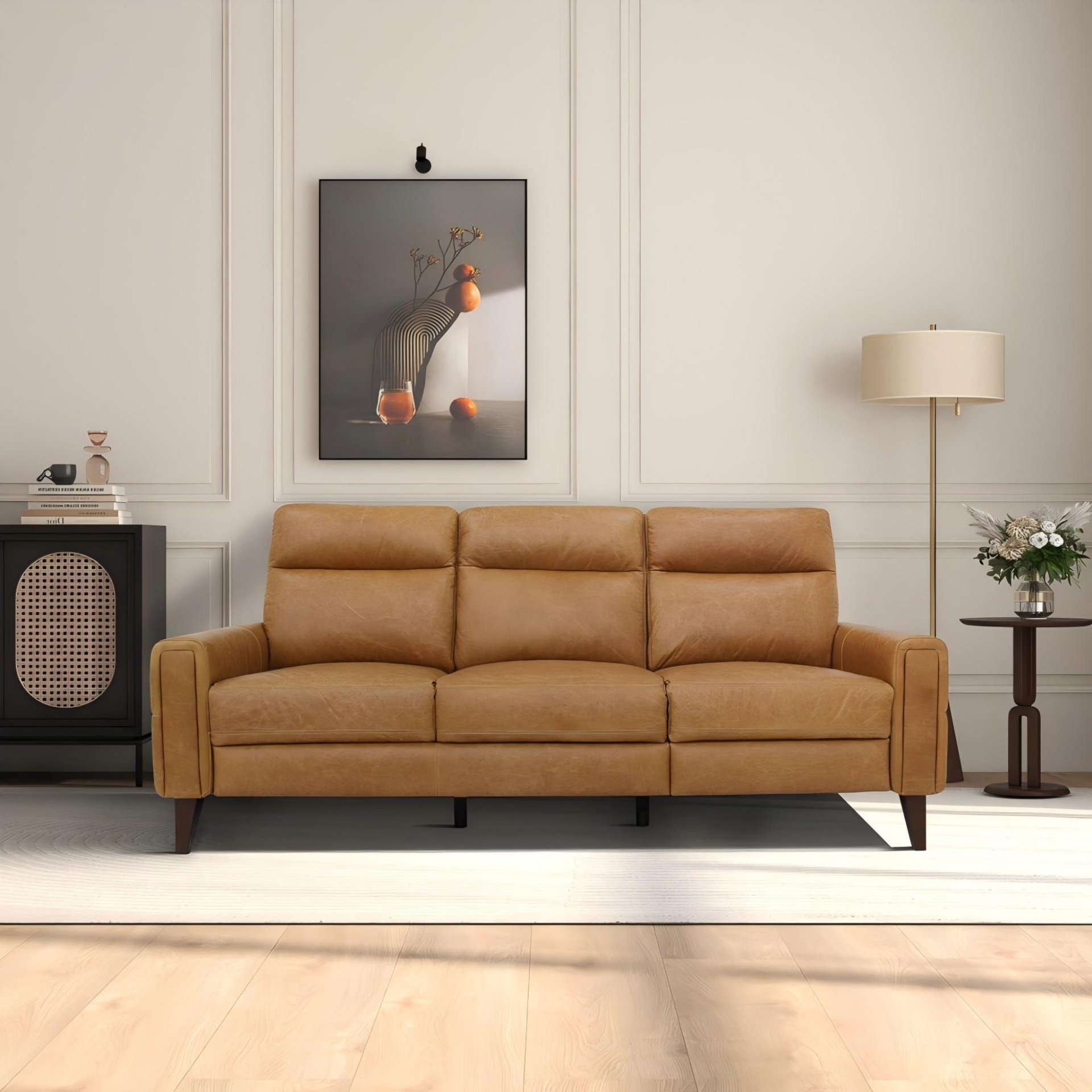 Elliot - Incliner Sofa Left - Waxy Tan - Image 10