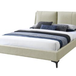 Upholstered King Bed - Tan