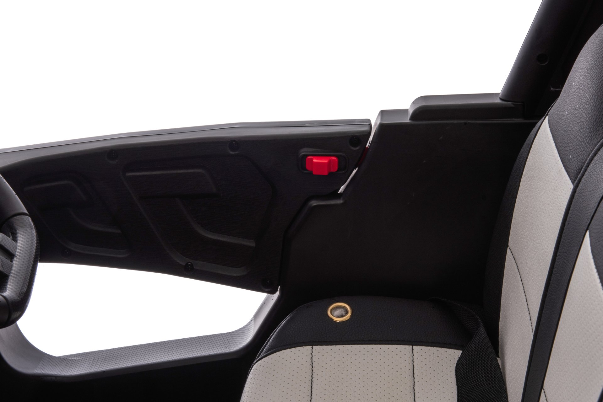12V7A*1 30W*4 Four-Wheel Drive Leather Seat One Button Start, Forward And Backward, High And Low Speed, Music, Front Light, Power Display, Two Doors Can Open, 2.4G R / C, Seat Belt Four Wheel Absorber - Black - Image 26
