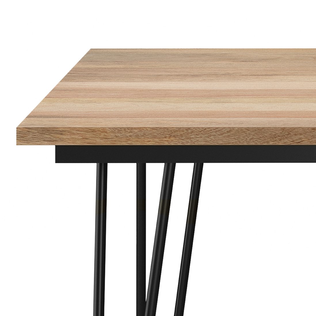 Hunter - Square Dining Table - Natural - Wood - Image 4