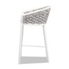 Rowan - Rope Barrel Low Back Patio Counter Stool (Set of 2) - Optic White - Image 3