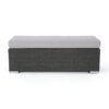 Enthrallia - Outdoor Wicker Bench With Cushion - Gray - Image 5