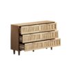 Rattan Storage Cabinet With 6 Drawers For Bedroom And Living Room - Natural - Image 5