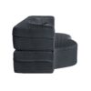 Floor Sofa With 2 Pillows, Convertible Plush Corduroy Foam Filled Sleeper Sofa Bed - Dark Gray - Image 12