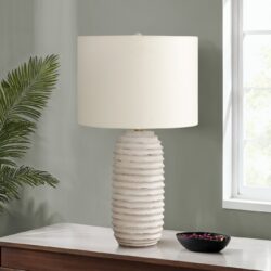 Lighting, Table Lamp, Resin, Transitional - Cream