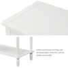 Hearth & Haven Stella - Buffet Storage Cabinet With Bottom Shelf - White - Image 8