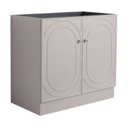 Modern Freestanding Bathroom Vanity With Soft Close Cabinet Doors, Excluding Sink - Khaki