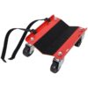 Heavy Duty Snowmobile Dolly V Slide With 2.5" Swivel Casters, Rubber Pad, 1500Lbs Capacity Steel - Red - Image 9