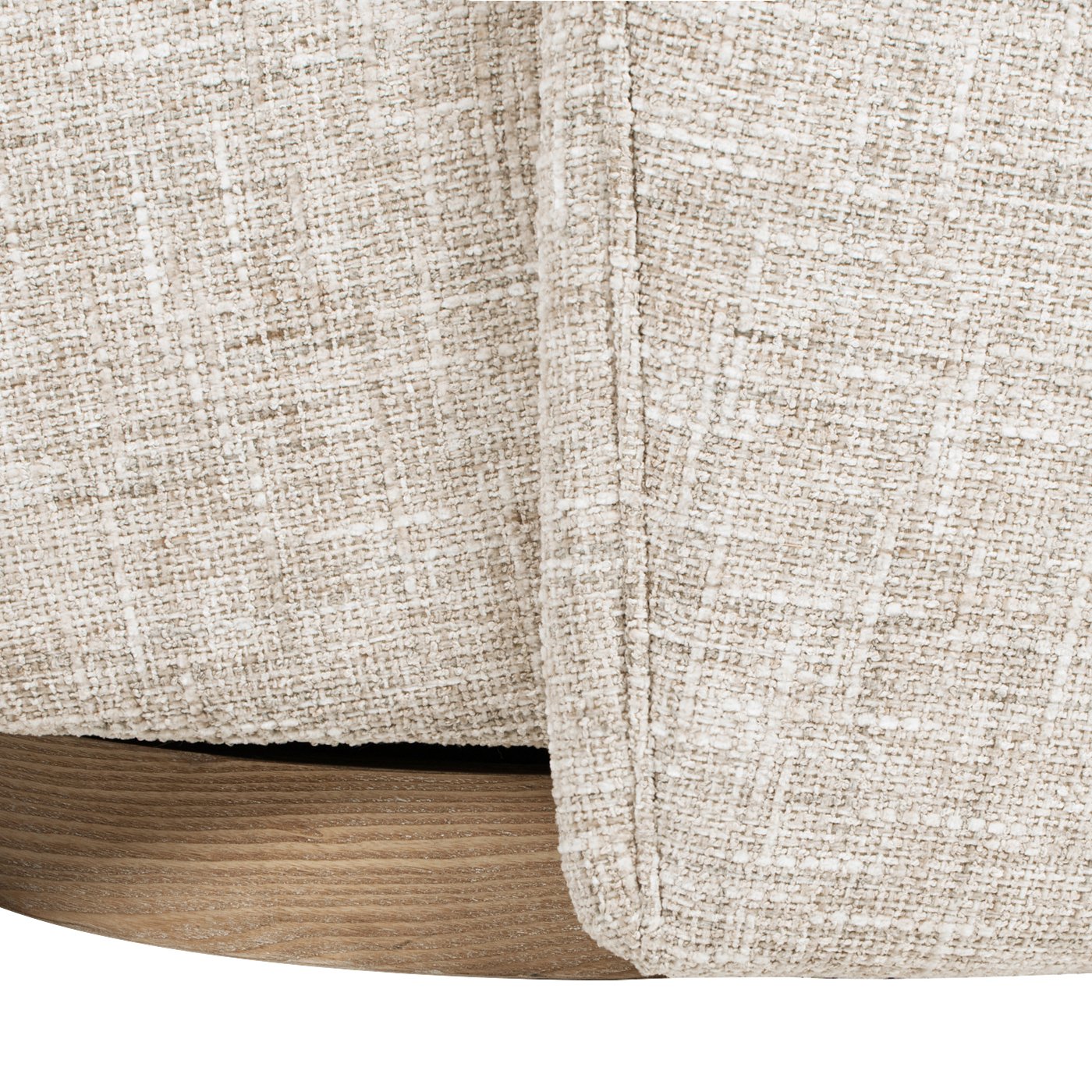 Miranda - Armless Swivel Accent Chair - Natural Gray - Image 10