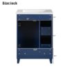 Bathroom Vanity Cabinet With Sink - Blue - Image 10