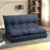 Floor Couch And Sofa Folding Chaise Lounge - Navy Blue - Image 5