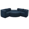 Boneless - Couch Modular Sectional Sofa With Deep Seating And Curved Design - Blue - Image 13