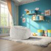 Sky Luxe - Minky Memory Foam Lounger - Dove Gray - Image 3