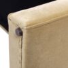 Mason - Arched Arm Bench With Bolster Pillows - Camel Brown Beige - Image 5