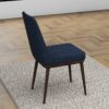 Kate - Mid-Century Modern Dining Chair (Set of 2) - Fabric - Blue - Image 6