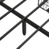 Contemporary Full Size Bed Frame With Storage Headboard Charging Station LED Lights And Metal - Black / Brown / Gray - Image 16