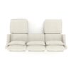 Elegant 3 Seater Sofa With Movable Ottomans And Lumbar Pillow - Beige - Image 24
