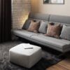 Nate - Square Pouf - Patterned Gray Melange - Image 5