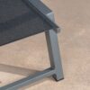 Outdoor Chaise Lounge With Mesh Back And Metal Frame - Black - Image 8
