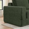 Modern Minimalist L Shape Modular Sectional Sofa Bed Corduroy Space Efficient Design - Green - Image 9