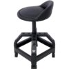 Pneumatic 360 Degree Swivel Stool, Mechanics Rolling Creeper Seat, Heavy Duty Mechanics Stool - Black - Image 11