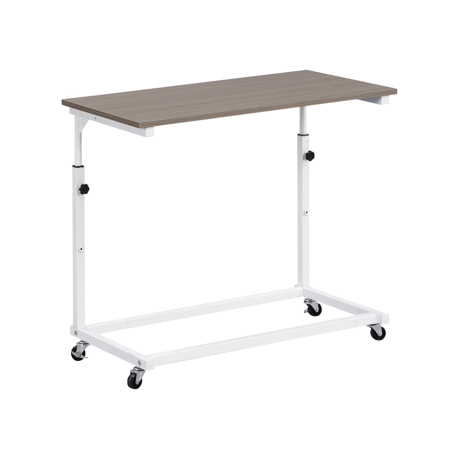 Twin Size Daybed With Movable Desk, Grid, Shelves And Clothes Hanger - White - Image 8