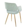 Margarite - Contemporary Dining / Chair (Set of 2) - Gold / Light Green - Image 4