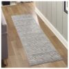 Geometrix - 2'7" X 9'10" Rug Runner Geometric 3D Effect - Ivory / Gray - Image 5