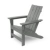 Enigmara - Outdoor High Density Resin Adirondack Chair - Gray - Image 4