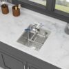 Undermount Bar Sink With Folding Faucet Single Bowl - Brushed Nickel - Image 5