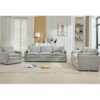 Cozy Upholstered Sofa Set Oversized Comfy Cloud Sofa Double Cushion Sofa Group Plush Cushion Sofa Couch For Living Room - Light Gray - Image 10
