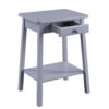 Kaife - Accent Table With Display And Utility Function - Gray - Image 2