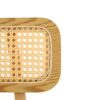 Bari - Indoor Wood Barstool (Set of 2) With And Rattan Backrest - Natural - Image 11