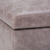 Owen - Coffee Table Storage Ottoman - Distressed Gray Taupe - Image 5