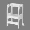 Child Standing Tower, Step Stool For Kids, Toddler Step Stool For Kitchen Counter - White - Image 3