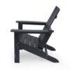 Enigmara - Outdoor High Density Resin Adirondack Chair - Black - Image 6