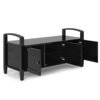 Warm Shaker - Entryway Storage Bench - Black - Image 5