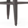 Outdoor Modern Rattan Swivel Barstool With Tapered Legs - Beige / Multibrown - Image 13