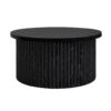 Coffee Table, Round Coffee Table, Modern Side Tables Accent End Table For Living Room, Apartment - Black - Image 10