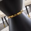 Marble Printed Round Dining Table - Black Columnar Base With Gold Annulus Not Including Chairs - Black - Image 9