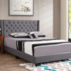 Full Upholstered Bed - Gray - Image 6