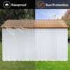 10'x12' Garden Sheds Outdoor Storage Sheds - White / Yellow - Image 5