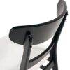 Dining Chair (Set of 2), Mid Century Dining Chairs With Cushioned Seats And Wood Frame - Light Beige / Black - Image 12