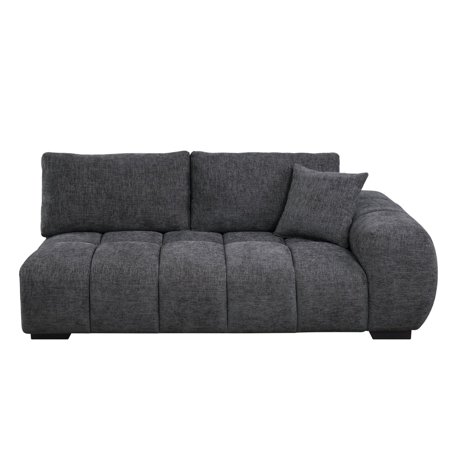 Chosen - Sectional Sofa With Toss Pillows And 1 Chaise - Gray - Image 8