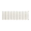 Bella - Upholstered Modern Accent Bench - Ivory White - Image 3