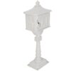 Cast Aluminum Mail Box, Postal Box, Mailbox - White - Image 2